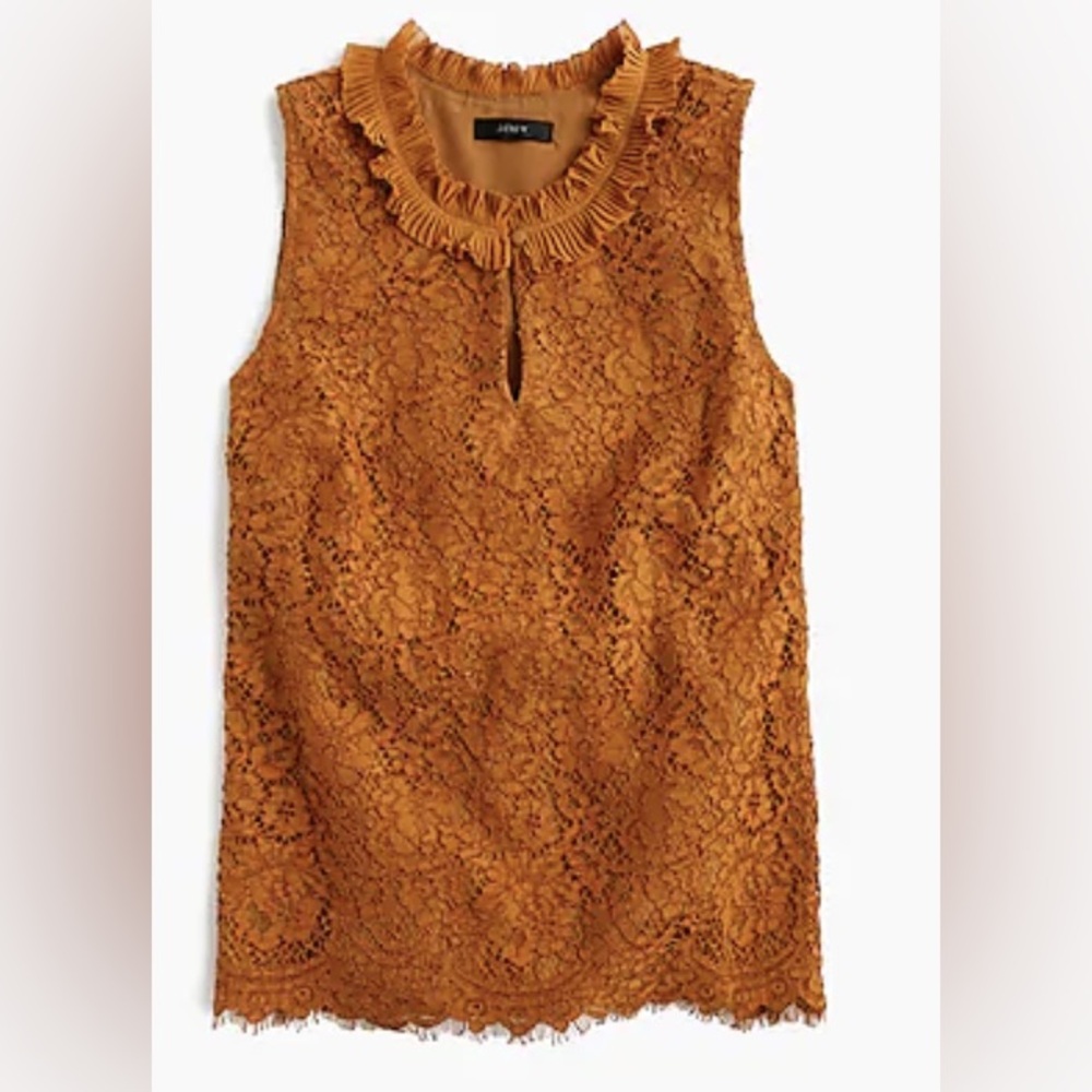 J. Crew Lace Sleeveless Top New!